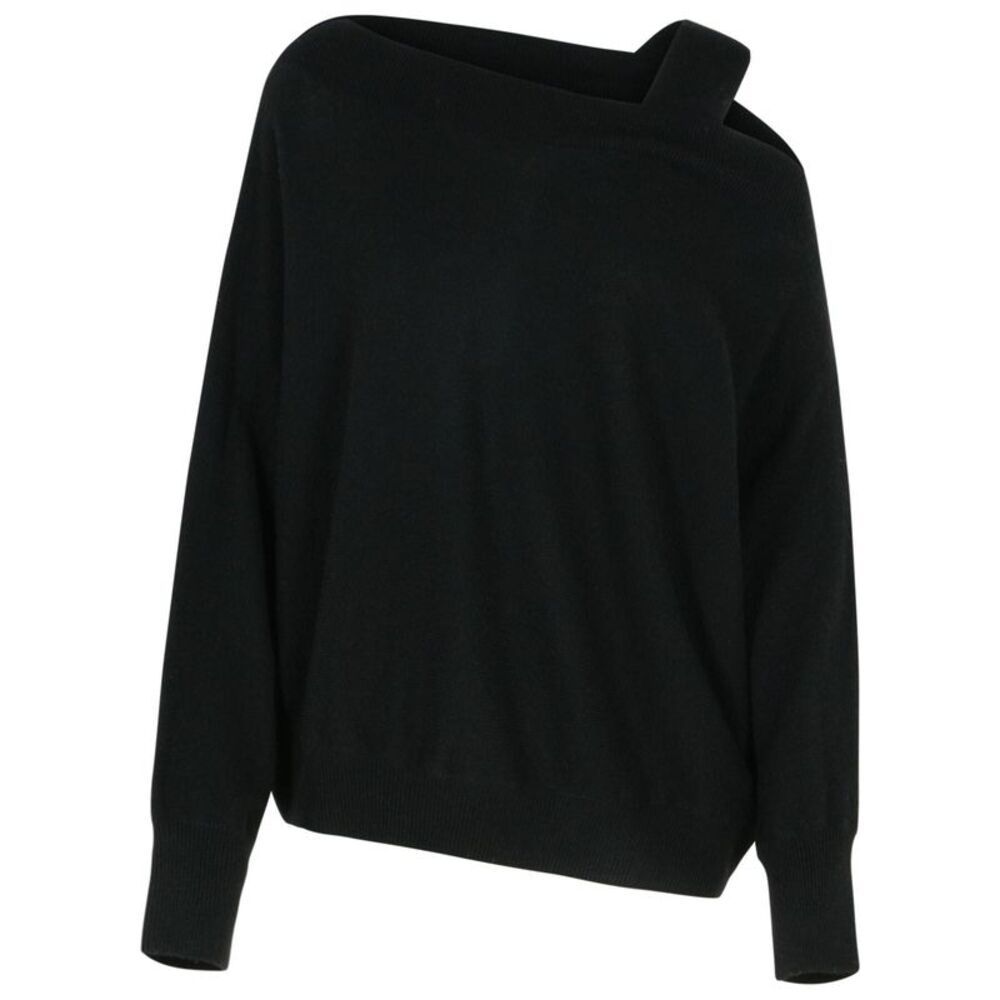 Colorush 'Margot' Black Cashmere Sweater Women